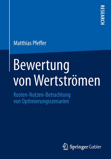 Matthias Pfeffer - Bewertung von Wertströmen, Häftad