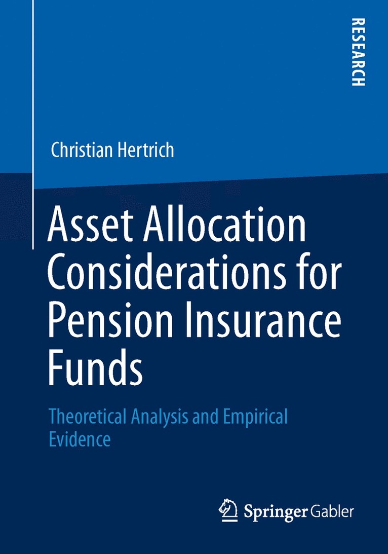 Christian Hertrich - Asset Allocation Considerations for Pension Insurance Funds, Häftad