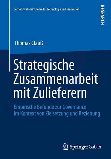 bokomslag Strategische Zusammenarbeit mit Zulieferern