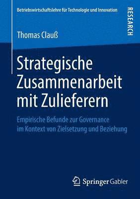 Strategische Zusammenarbeit mit Zulieferern 1