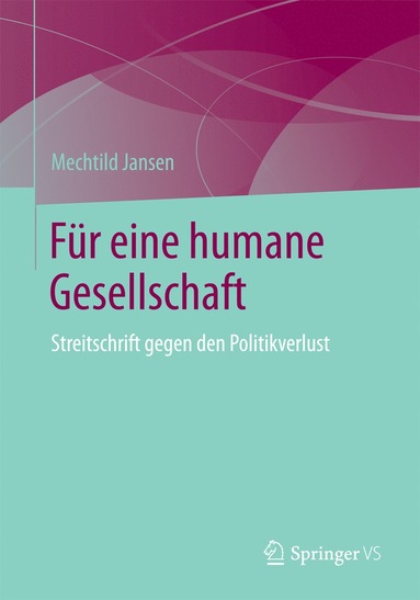 bokomslag Für eine humane Gesellschaft