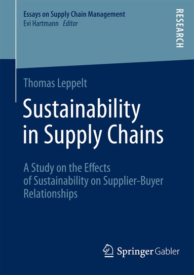 Thomas Leppelt - Sustainability in Supply Chains, Häftad