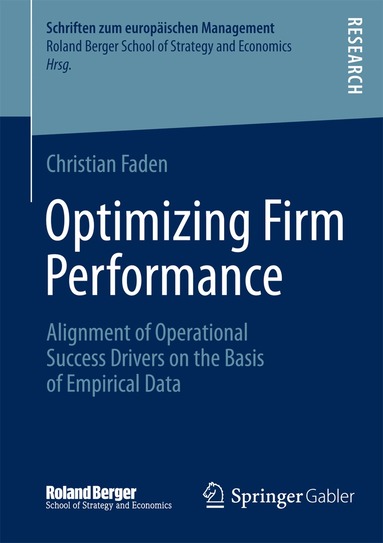 Christian Faden - Optimizing Firm Performance, Häftad