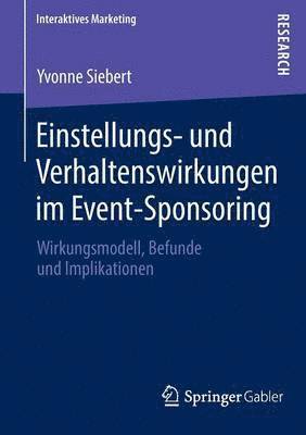 bokomslag Einstellungs- und Verhaltenswirkungen im Event-Sponsoring