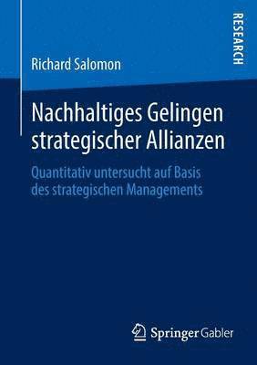 Richard Salomon - Nachhaltiges Gelingen strategischer Allianzen, Häftad