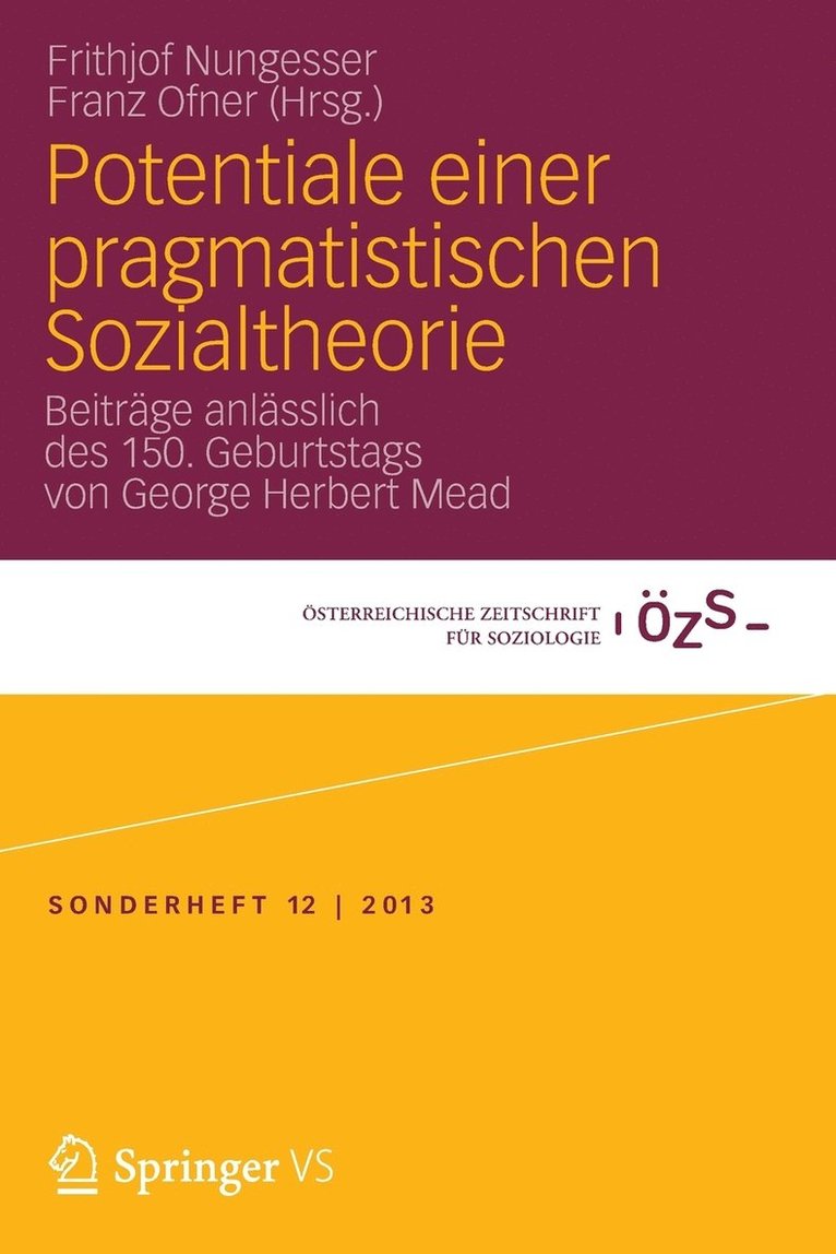 Potentiale einer pragmatistischen Sozialtheorie 1