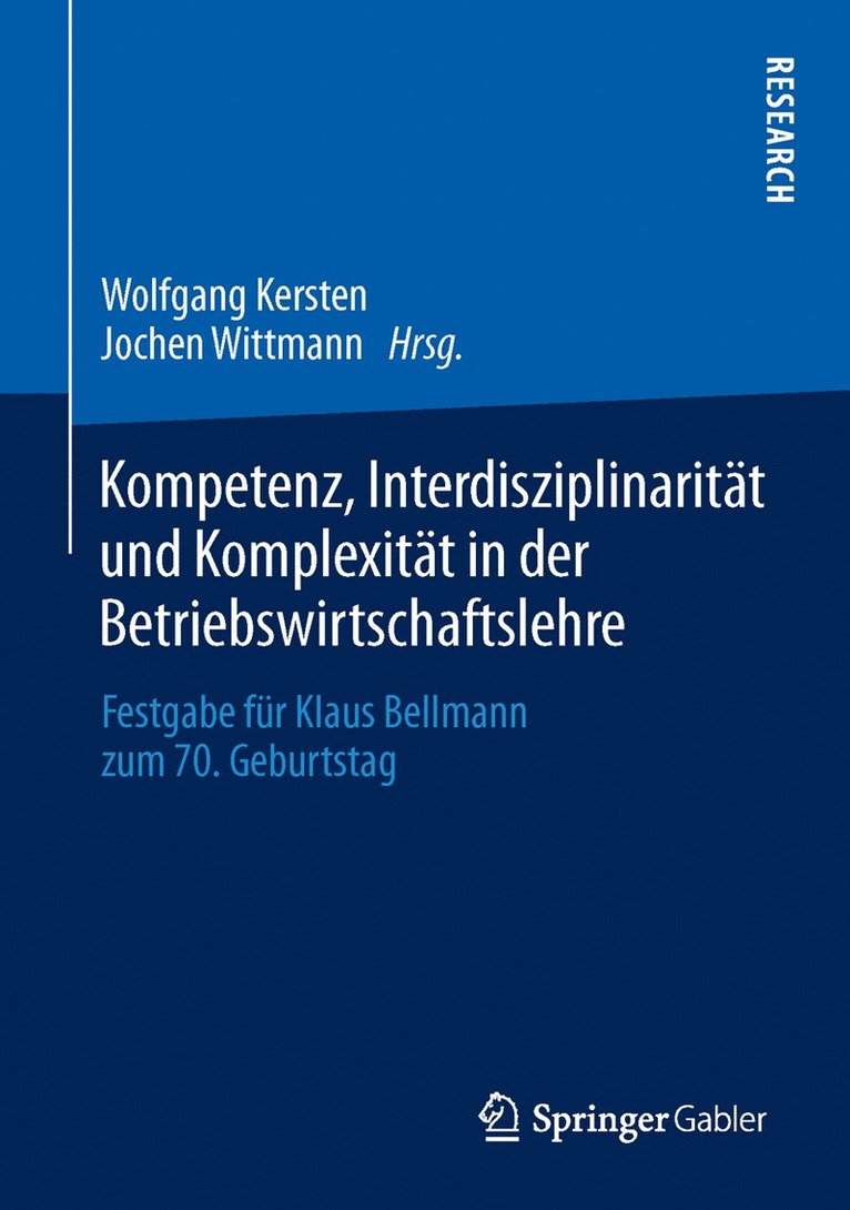 Kompetenz, Interdisziplinaritt und Komplexitt in der Betriebswirtschaftslehre 1