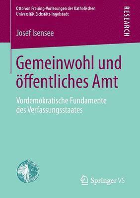 bokomslag Gemeinwohl und ffentliches Amt