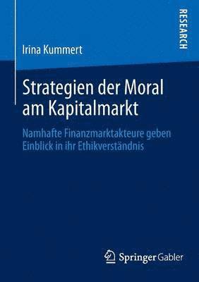 bokomslag Strategien der Moral am Kapitalmarkt
