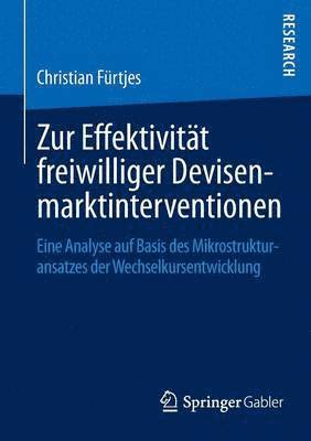 bokomslag Zur Effektivitt freiwilliger Devisenmarktinterventionen