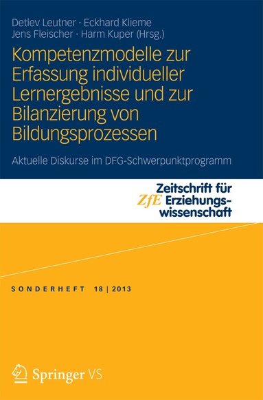 Detlev Leutner, Eckhard Klieme, Jens Fleischer, Harm Kuper - Kompetenzmodelle zur Erfassung individueller Lernergebnisse und zur Bilanzierung von Bildungsprozessen, Häftad