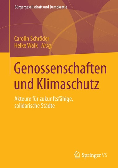 Carolin Schröder, Heike Walk - Genossenschaften und Klimaschutz, Häftad