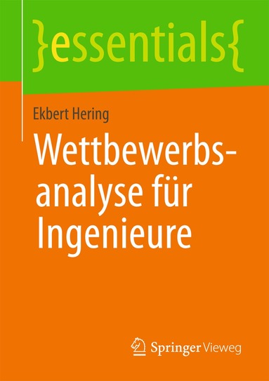 Ekbert Hering - Wettbewerbsanalyse für Ingenieure, Häftad