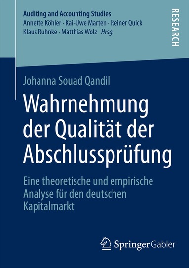 Johanna Souad Qandil - Wahrnehmung der Qualität der Abschlussprüfung, Häftad
