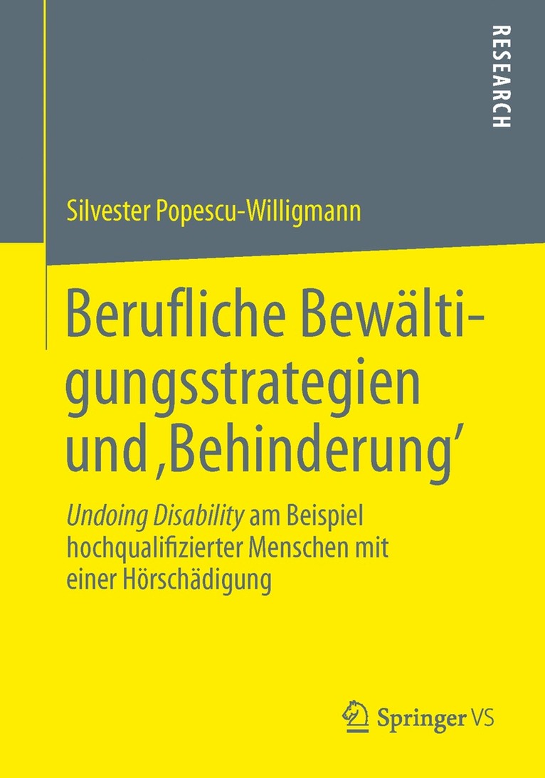 Silvester Popescu-Willigmann - Berufliche Bewältigungsstrategien und ‚Behinderung’, Häftad
