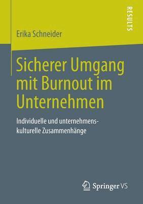 Erika Schneider - Sicherer Umgang mit Burnout im Unternehmen, Häftad