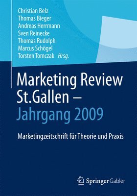 bokomslag Marketing Review St. Gallen - Jahrgang 2009