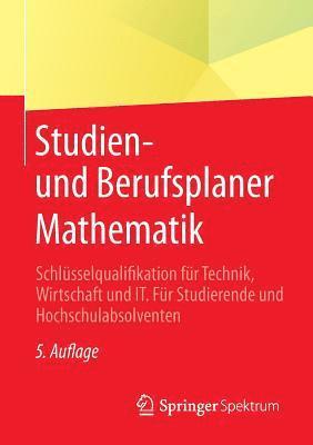 Springer Fachmedien Wiesbaden - Studien- und Berufsplaner Mathematik, Häftad