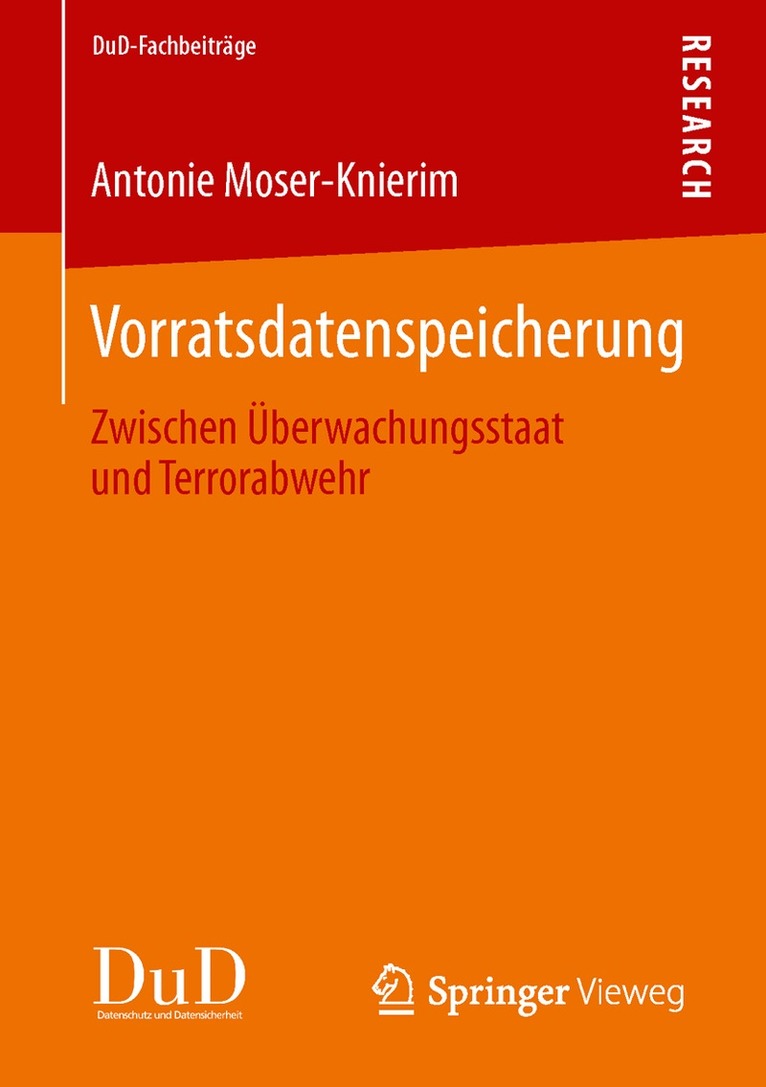 Antonie Moser-Knierim - Vorratsdatenspeicherung, Häftad