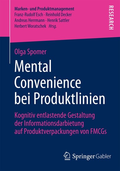 Olga Spomer - Mental Convenience bei Produktlinien, Häftad