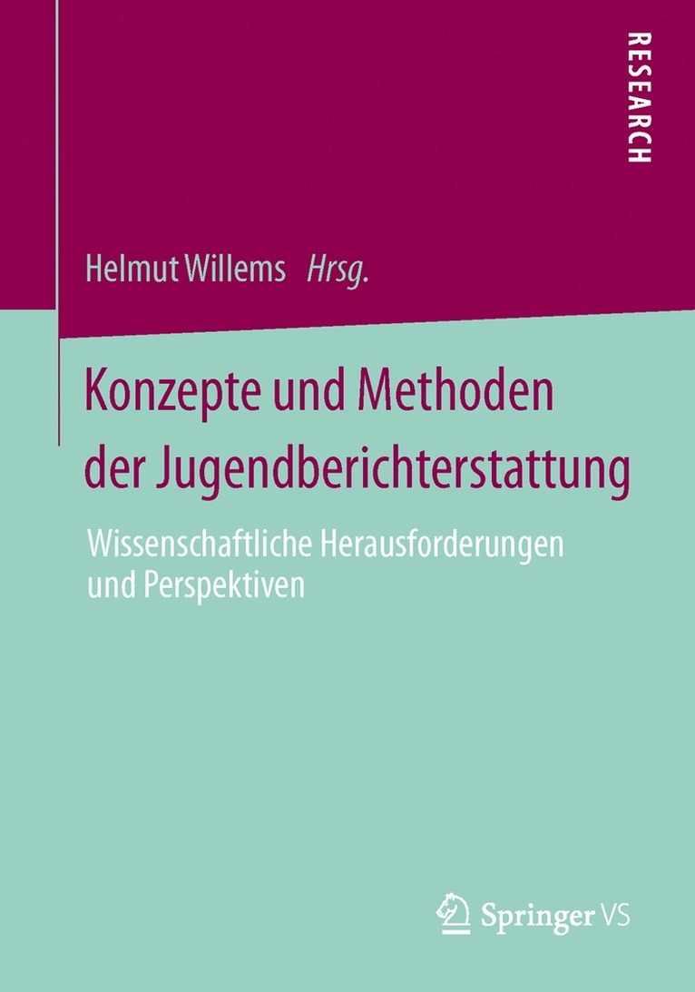 Helmut Willems - Konzepte und Methoden der Jugendberichterstattung, Häftad
