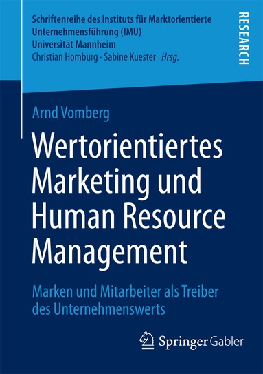 Arnd Vomberg - Wertorientiertes Marketing und Human Resource Management, Häftad