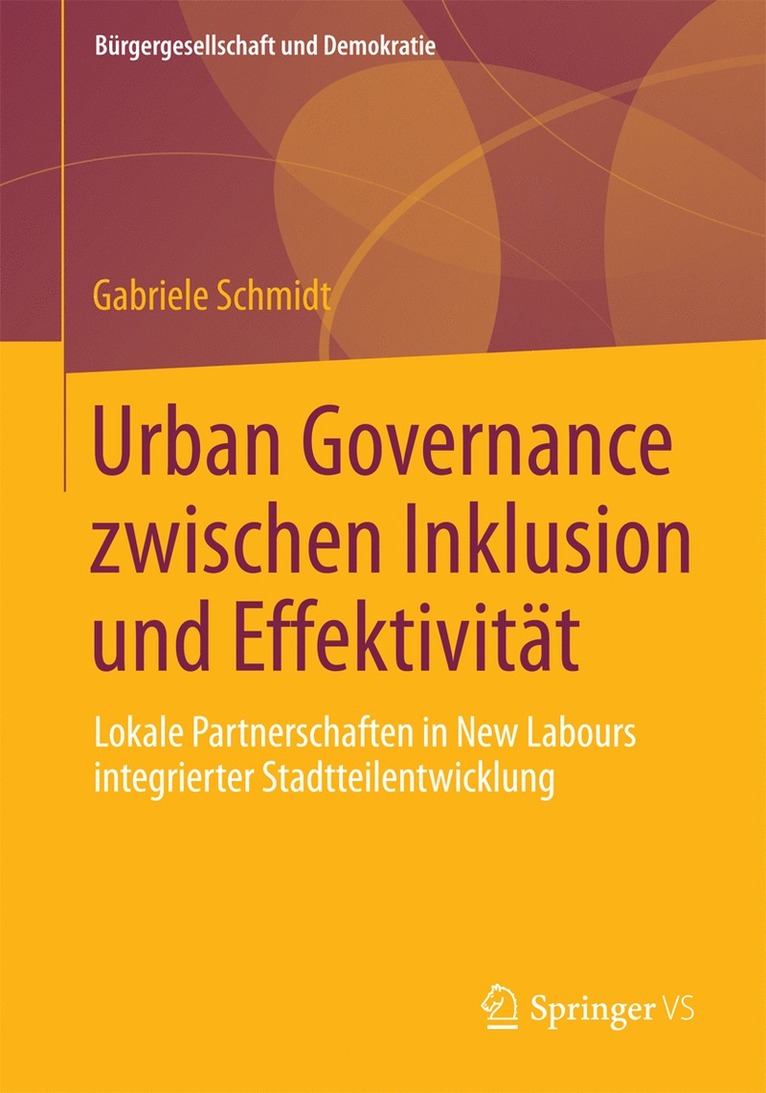 Gabriele Schmidt - Urban Governance zwischen Inklusion und Effektivität, Häftad