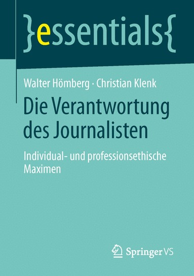 Walter Hömberg, Christian Klenk - Die Verantwortung des Journalisten, Häftad