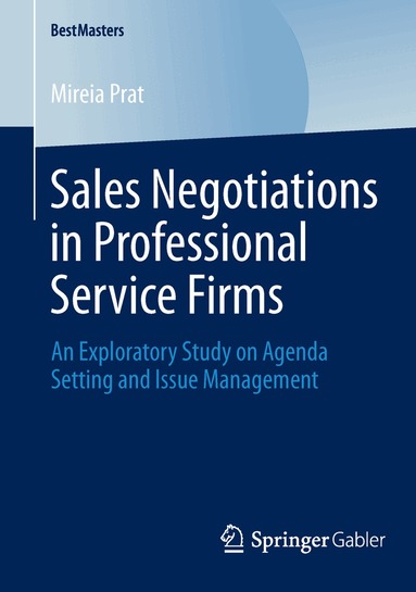 Mireia Prat - Sales Negotiations in Professional Service Firms, Häftad