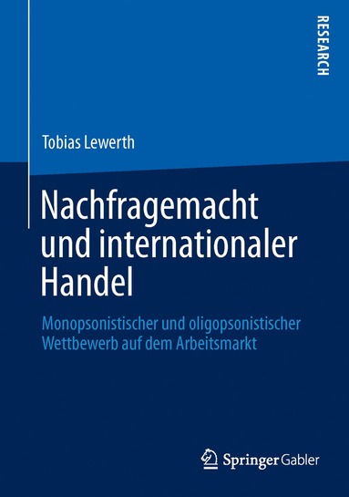 bokomslag Nachfragemacht und internationaler Handel