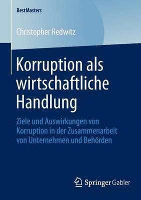 bokomslag Korruption als wirtschaftliche Handlung