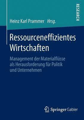 bokomslag Ressourceneffizientes Wirtschaften