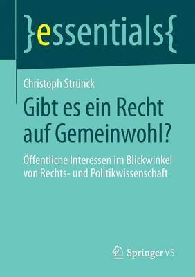 bokomslag Gibt es ein Recht auf Gemeinwohl?