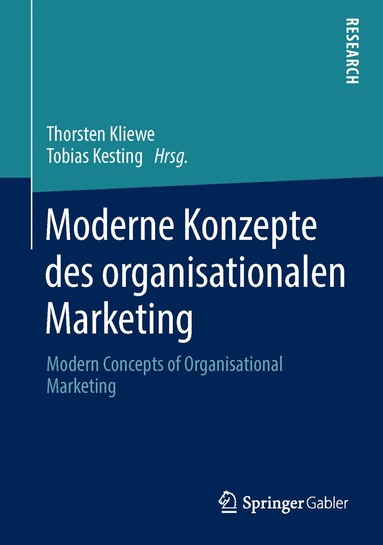 bokomslag Moderne Konzepte des organisationalen Marketing