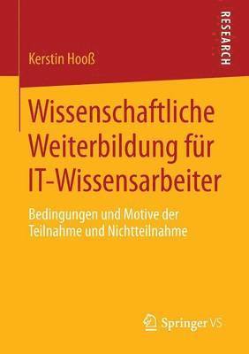 bokomslag Wissenschaftliche Weiterbildung fr IT-Wissensarbeiter