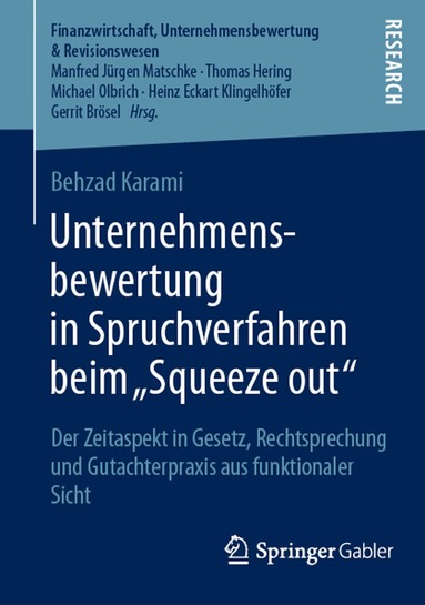 Behzad Karami - Unternehmensbewertung in Spruchverfahren beim „Squeeze out", Häftad
