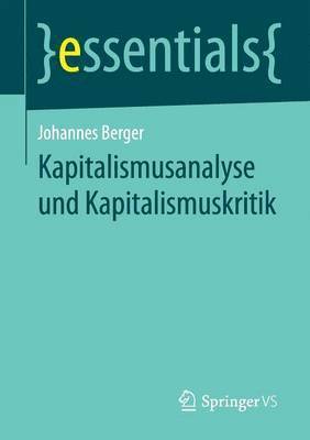 bokomslag Kapitalismusanalyse und Kapitalismuskritik