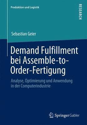 bokomslag Demand Fulfillment bei Assemble-to-Order-Fertigung