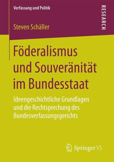 Steven Schäller - Föderalismus und Souveränität im Bundesstaat, Häftad