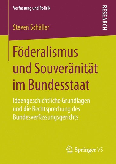 bokomslag Fderalismus und Souvernitt im Bundesstaat