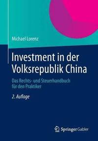 bokomslag Investment in der Volksrepublik China