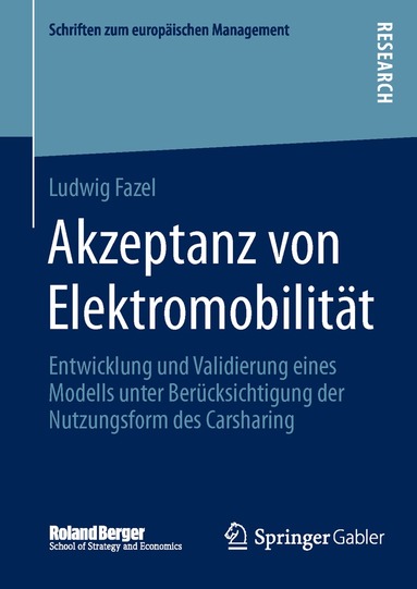 Ludwig Fazel - Akzeptanz von Elektromobilität, Inbunden