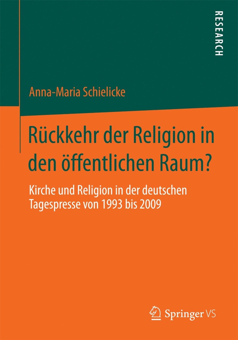 Anna-Maria Schielicke - Rückkehr der Religion in den öffentlichen Raum?, Häftad