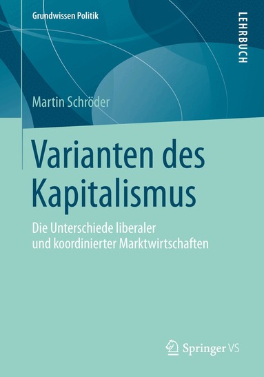 Martin Schröder - Varianten des Kapitalismus, Häftad