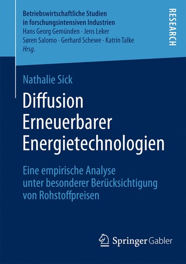 bokomslag Diffusion Erneuerbarer Energietechnologien