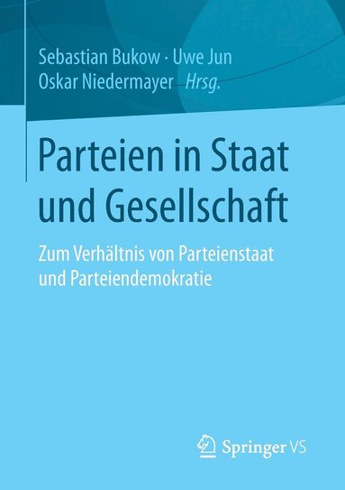 bokomslag Parteien in Staat und Gesellschaft