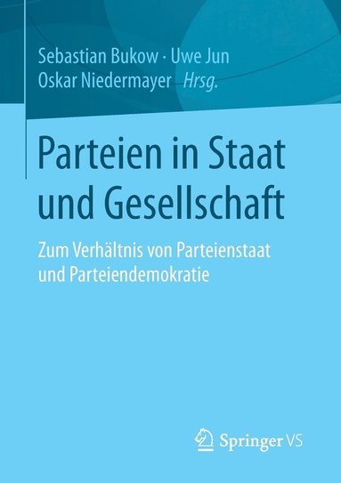 bokomslag Parteien in Staat und Gesellschaft