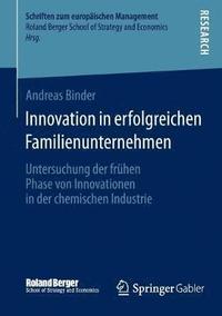 bokomslag Innovation in erfolgreichen Familienunternehmen