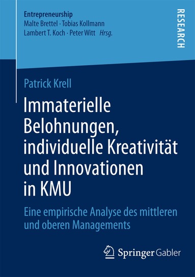 Patrick Krell - Immaterielle Belohnungen, individuelle Kreativität und Innovationen in KMU, Häftad