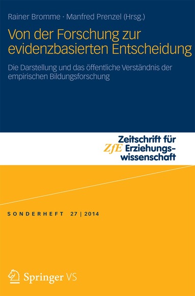 Rainer Bromme, Manfred Prenzel - Von der Forschung zur evidenzbasierten Entscheidung, Häftad